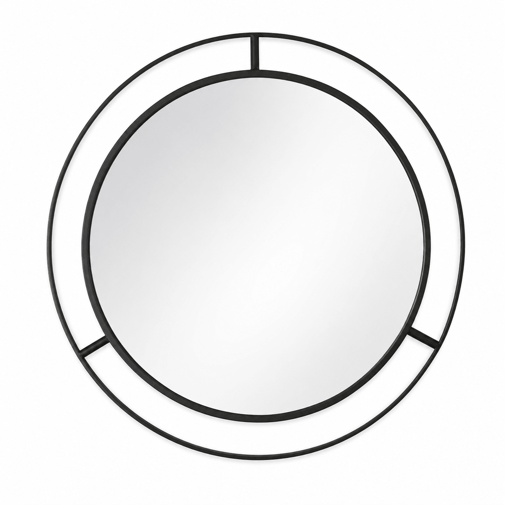 Halo Round Mirror - Wooden Arts